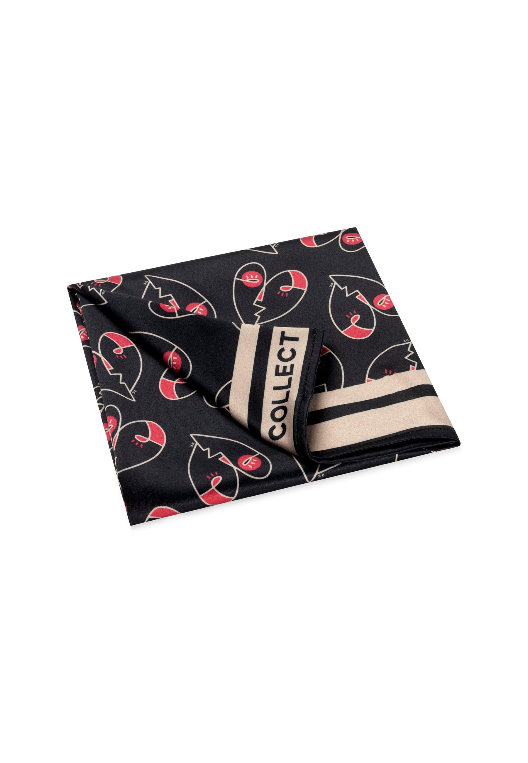 Heart Bandana Black