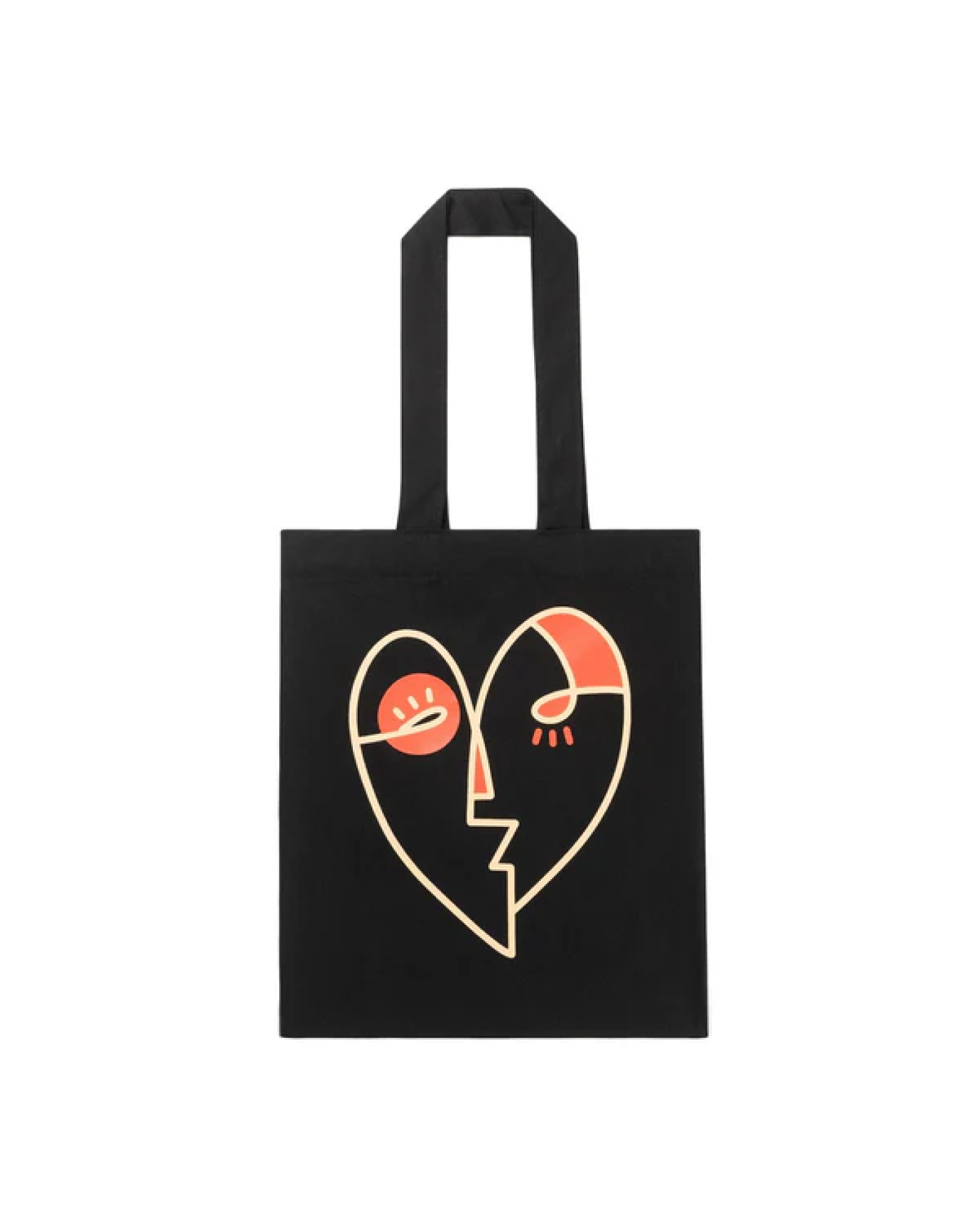 Heart Totebag Black