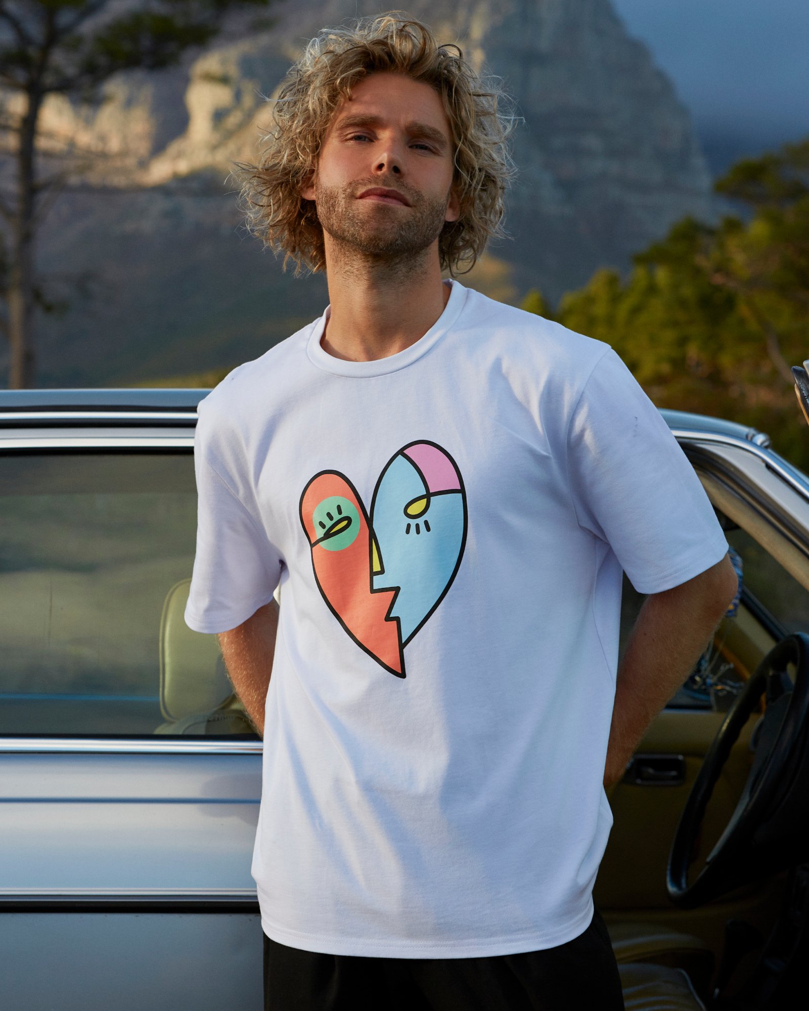 Heart T-shirt White